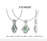 Sterling Silver Semi Mount Pendant Setting Round RD 4x4mm - Syzjewelry